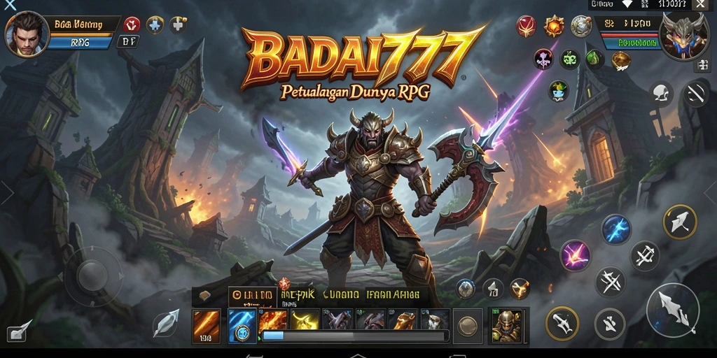 Tampilan antarmuka RPG BADAI777 yang menarik dan mudah dinavigasi.