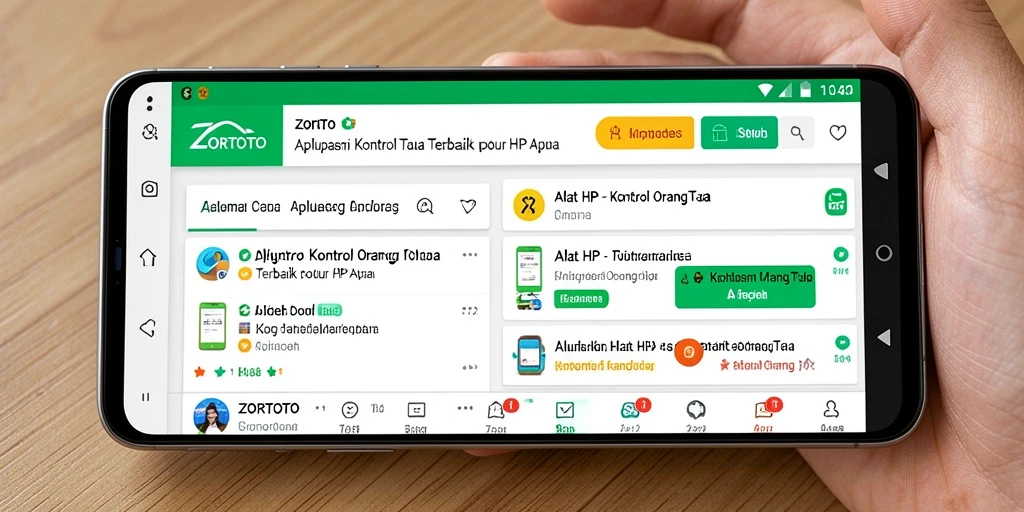 Tampilan antarmuka ZORTOTO yang intuitif dan mudah dipahami.